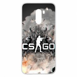 Чохол для Xiaomi Pocophone F1 Counter Strike white logo - PrintSalon