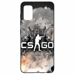 Чехол для Samsung A41 Counter Strike white logo