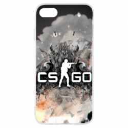 Чохол для iPhone 8 Counter Strike white logo - PrintSalon