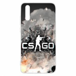 Чохол для Huawei P20 Counter Strike white logo - PrintSalon