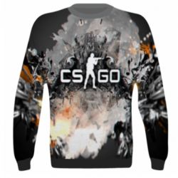 3D світшот Counter Strike white logo - PrintSalon