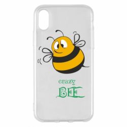 Чехол для iPhone X/Xs Crazy Bee - PrintSalon