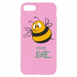 Чехол для iPhone SE 2020 Crazy Bee - PrintSalon