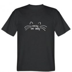 Мужская футболка Stedman Crazy Cat Lady - PrintSalon