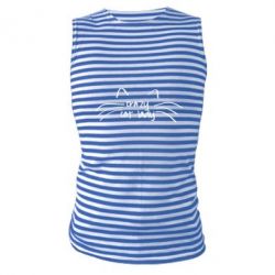 Майка-тельняшка Crazy Cat Lady-PrintSalon Майка-тельняшка Crazy Cat Lady