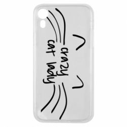 Чехол для iPhone XR Crazy Cat Lady