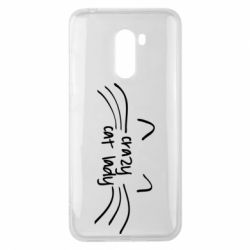 Чехол для Xiaomi Pocophone F1 Crazy Cat Lady - PrintSalon