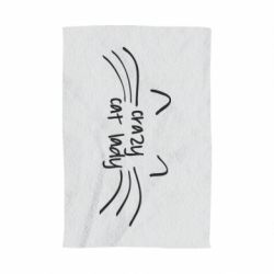Полотенце с принтом Crazy Cat Lady - PrintSalon
