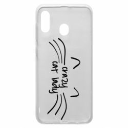 Чехол для Samsung A20 Crazy Cat Lady - PrintSalon