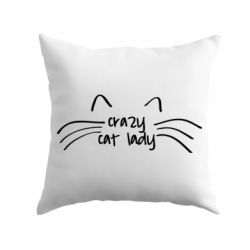 Подушка Crazy Cat Lady - PrintSalon