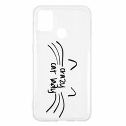 Чехол для Samsung M31 Crazy Cat Lady - PrintSalon