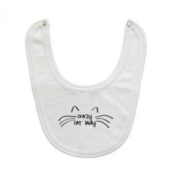 Слюнявчик  Crazy Cat Lady - PrintSalon