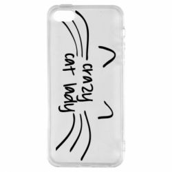 Чехол для iPhone5/5S/SE Crazy Cat Lady - PrintSalon