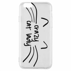 Чехол для iPhone 6/6S Crazy Cat Lady - PrintSalon