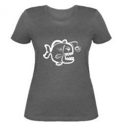 Женская футболка Crazy fish - PrintSalon