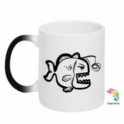 Чашка-хамелеон Crazy fish - PrintSalon