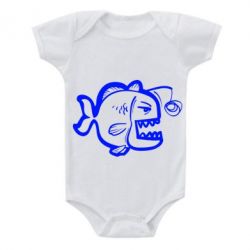 Детский бодик Crazy fish - PrintSalon