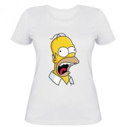 Женская футболка Crazy Homer! - PrintSalon