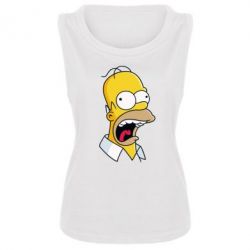 Женская майка Crazy Homer! - PrintSalon