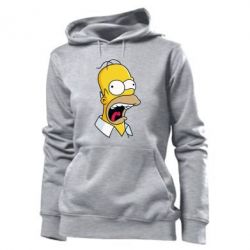 Женское худи Crazy Homer! - PrintSalon