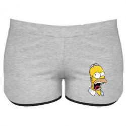 Женские шорты Crazy Homer! - PrintSalon