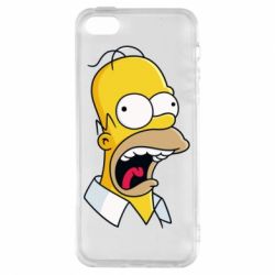 Чехол для iPhone5/5S/SE Crazy Homer! - PrintSalon