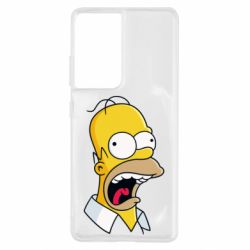 Чехол для Samsung S21 Ultra Crazy Homer! - PrintSalon