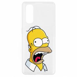 Чехол для Oppo Find X2 Crazy Homer! - PrintSalon