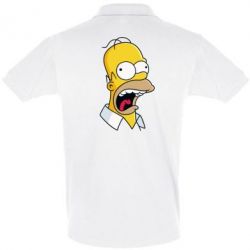 Мужское поло Crazy Homer! - PrintSalon