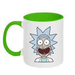 Чашка двухцветная 320ml Crazy Rick - PrintSalon
