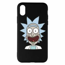 Чехол для iPhone X/Xs Crazy Rick - PrintSalon