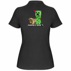 Женское поло Creeper and Cat - PrintSalon