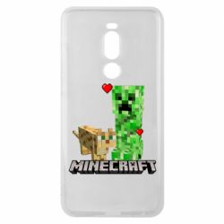 Чехол для Meizu Note 8 Creeper and Cat - PrintSalon