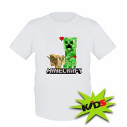 Детская футболка Creeper and Cat - PrintSalon