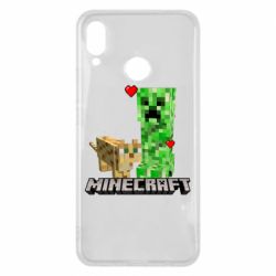 Чехол для Huawei P Smart Plus 2018 Creeper and Cat - PrintSalon