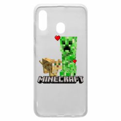 Чехол для Samsung A30 Creeper and Cat - PrintSalon