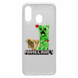 Чехол для Samsung A40 Creeper and Cat