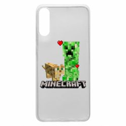 Чехол для Samsung A70 Creeper and Cat - PrintSalon