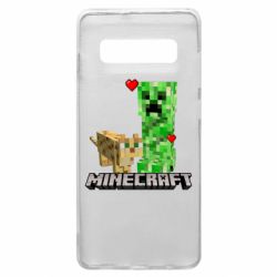 Чехол для Samsung S10+ Creeper and Cat - PrintSalon