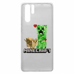 Чехол для Huawei P30 Pro Creeper and Cat - PrintSalon