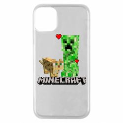 Чехол для iPhone 11 Pro Creeper and Cat - PrintSalon