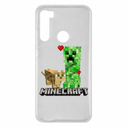 Чехол для Xiaomi Redmi Note 8 Creeper and Cat - PrintSalon