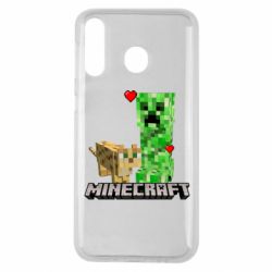 Чехол для Samsung M30 Creeper and Cat - PrintSalon