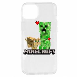 Чехол для iPhone 14 Plus Creeper and Cat