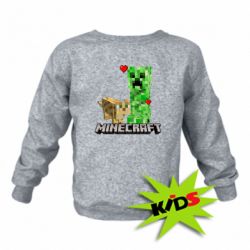 Детский свитшот Creeper and Cat - PrintSalon