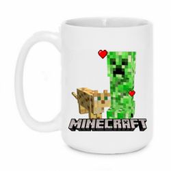 Чашка 420ml Creeper and Cat - PrintSalon