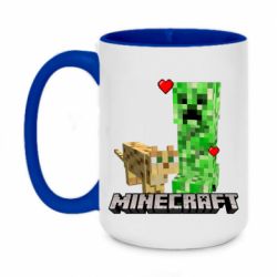 Чашка двухцветная 420ml Creeper and Cat - PrintSalon