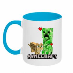 Чашка двухцветная 320ml Creeper and Cat