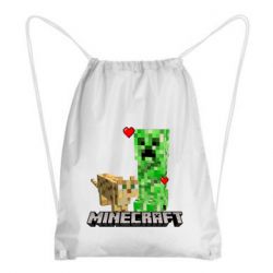 Рюкзак-мешок Creeper and Cat - PrintSalon