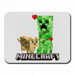 Коврик для мыши Creeper and Cat - PrintSalon